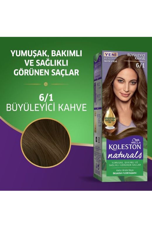 wella koleston RT-RYL-2KLN110-61-1 Naturals Saç Boyası Büyüleyici Kahve 6/1 2X Paket