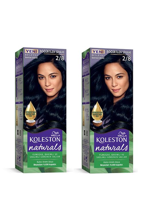 wella koleston RT-RYL-2KLN111-28-1 Naturals Saç Boyası Böğürtlen Siyahı 2/8 2X Paket