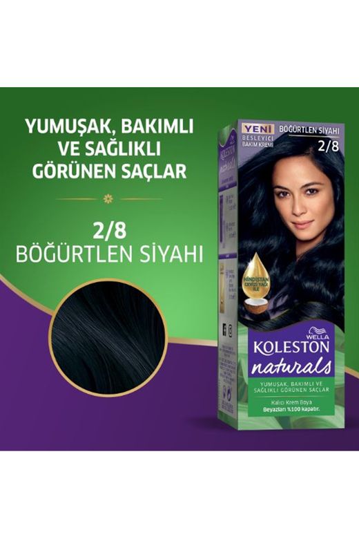 wella koleston RT-RYL-2KLN111-28-1 Naturals Saç Boyası Böğürtlen Siyahı 2/8 2X Paket