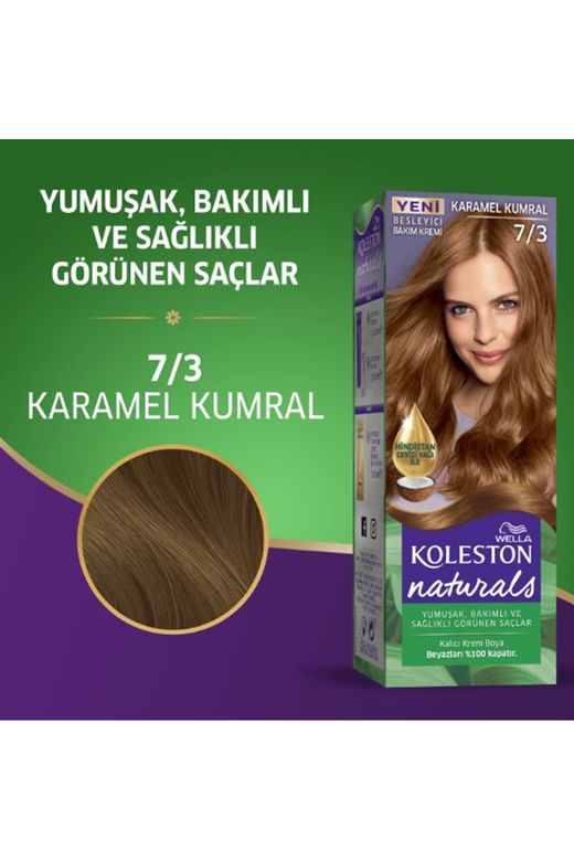wella koleston RT-RYL-2KLN113-73 Naturals Saç Boyası Karamel Kumral 7/3