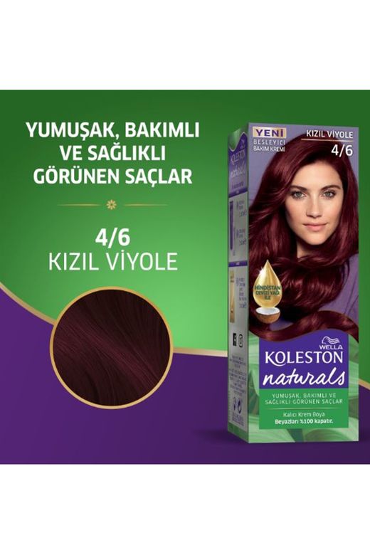 wella koleston RT-RYL-2KLN114-46 Naturals Saç Boyası Kızıl Viyole 4/6
