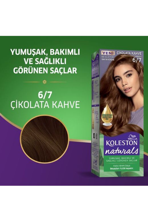 wella koleston RT-RYL-2KLN115-67-1 Naturals Saç Boyası Çikolata Kahve 6/7 2X Paket