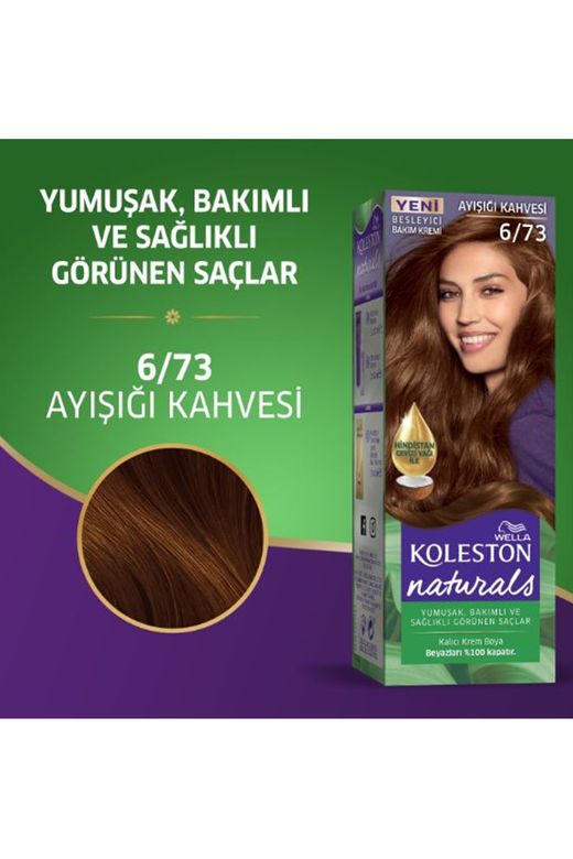 wella koleston RT-RYL-2KLN118-673-1 Naturals Saç Boyası Ayışığı Kahvesi 6/73 2X Paket