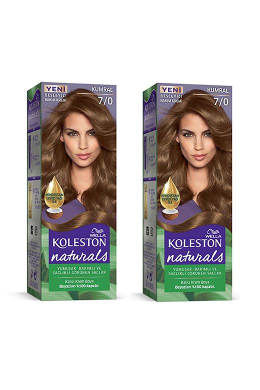 wella koleston RT-RYL-2KLN119-70-1 Naturals Saç Boyası Kumral 7/0 2X Paket