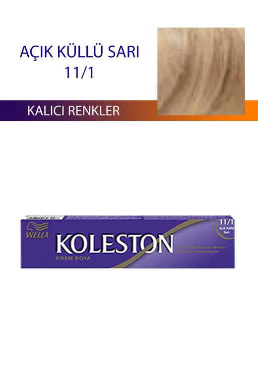wella koleston RT-RYL-3KLT302-111 Single Tüp Boya Saç Boyası Açık Küllü Sarı 11/1