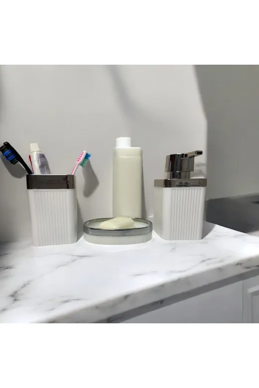 WESPA buzkrombnyosti Banyo Seyi 3 Lü Diş Fırcalık Sıvı Sabunluk Sabunluk