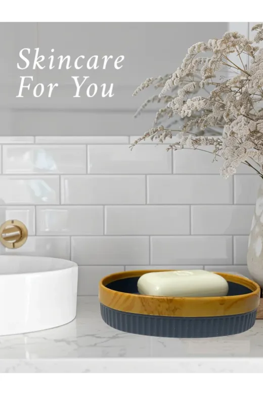 WESPA mdlmksaaaaee Banyo Seti 3 Lü Diş Fırçalığı Sıvı Sabunluk Sabunluk Gri