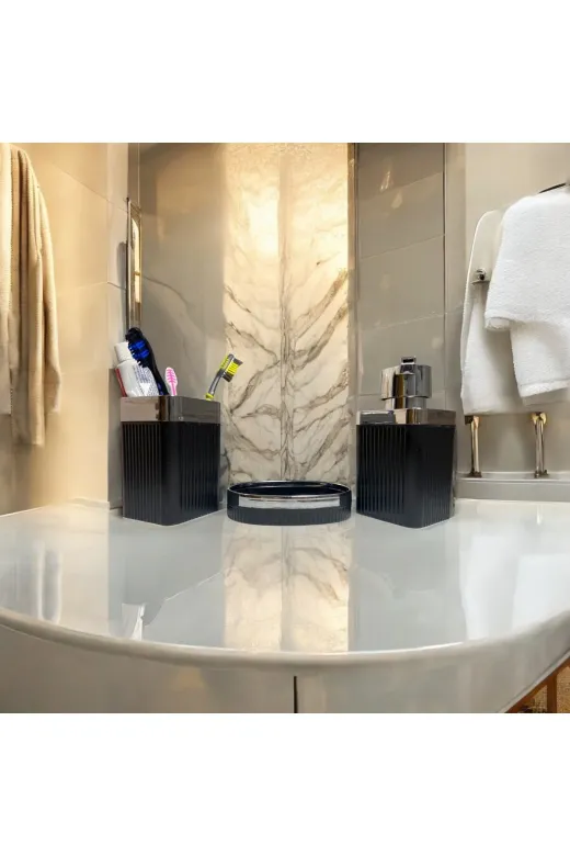WESPA stblmnnb Banyo Seti 3 Lü Sabunluk Sıvı Sabunluk Diş Fırçalık