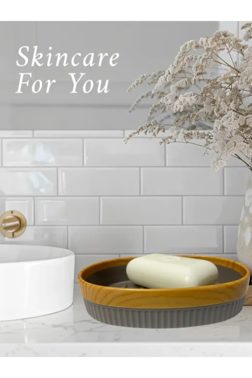 WESPA stlmlsssmmnnkk Banyo Seti 3 Lü Sabunluk Sıvı Sabunluk Diş Fırçalığı