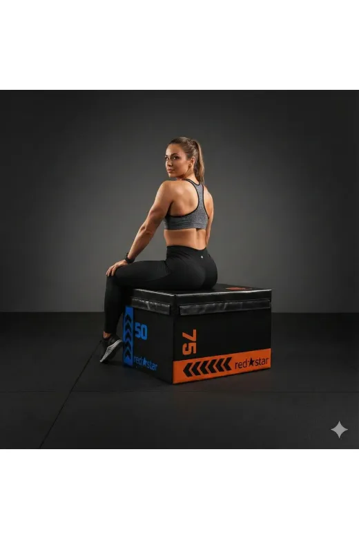 whiteface Soft Plyobox Küp 50×60×75 Cm (Crs-114) Plyometric Box Zıplama Kutusu Profesyonel