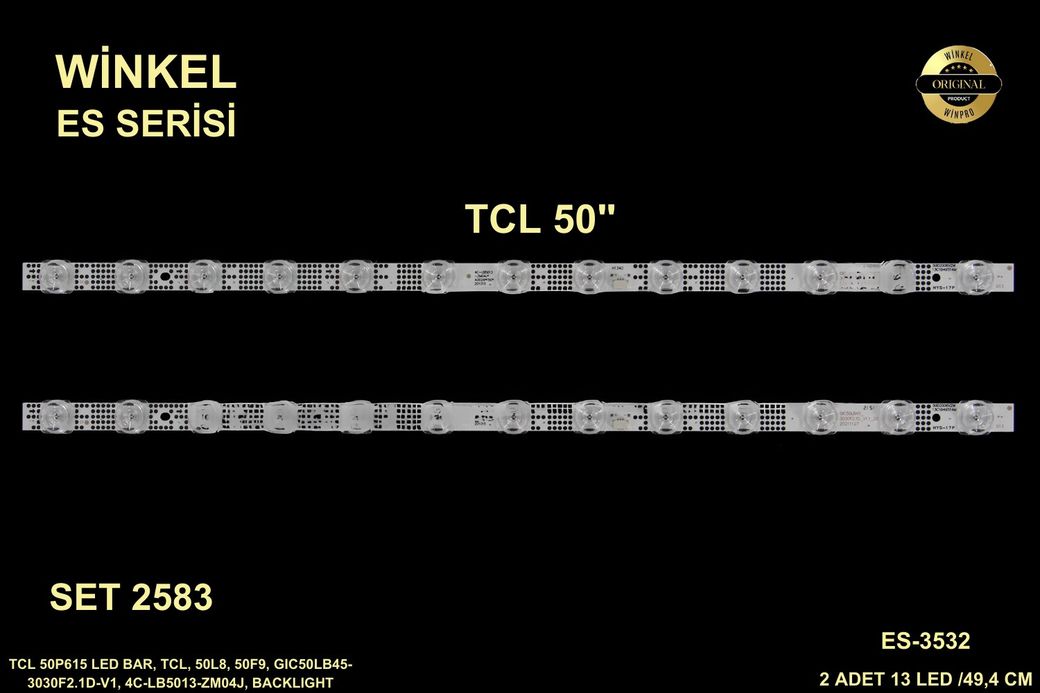 Winkel SET-2583 TCL 50" Tv Bar Led Takımı