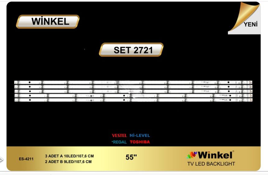 Winkel SET-2721 Vestel 55" Tv Bar Led Takımı