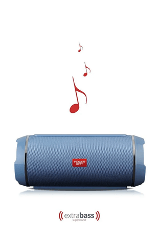 Wrx05 mavi Powerway Wrx05 90 Db Sd Kart Aux Usb Girişli Mavi Kablosuz Bluetooth Speaker Hoparlör Ses Bombası Fm Radyo