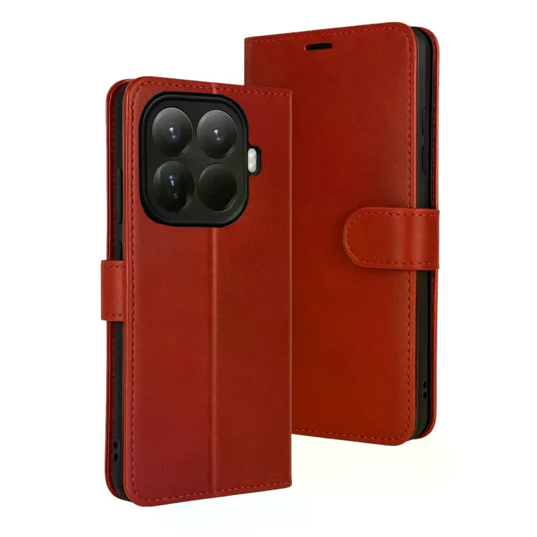 Xiao 15t Pro Trend S Plus Kapaklı Kılıf - Kırmızı