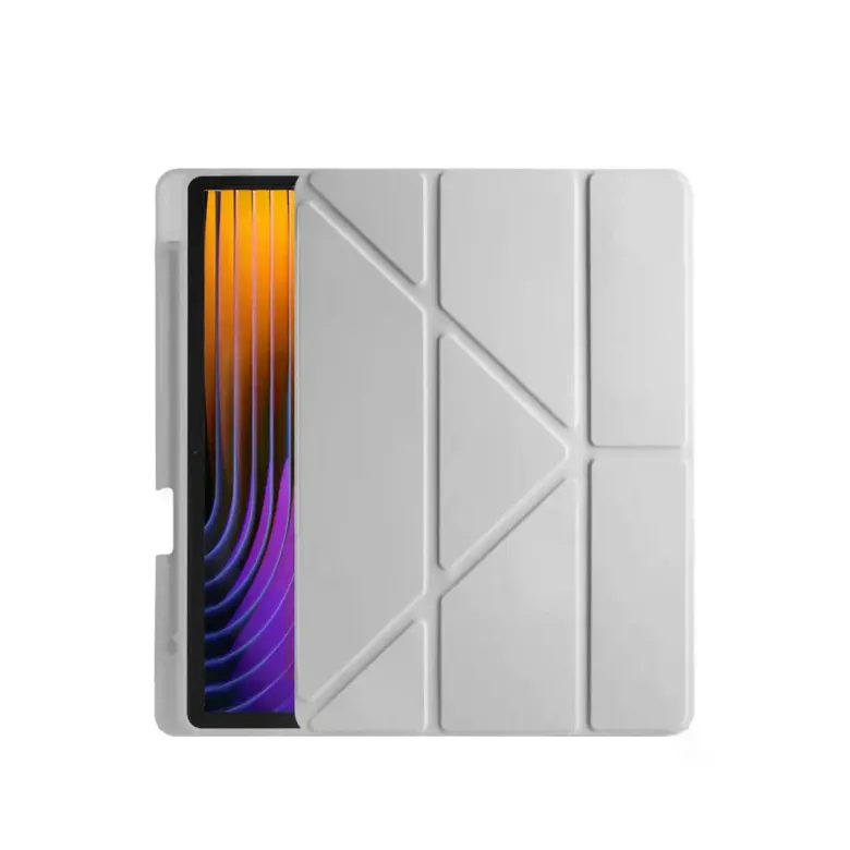 Xiao Pad 7 Pro Kılıf Kalemlikli Mars Tablet Kılıfı - Gri