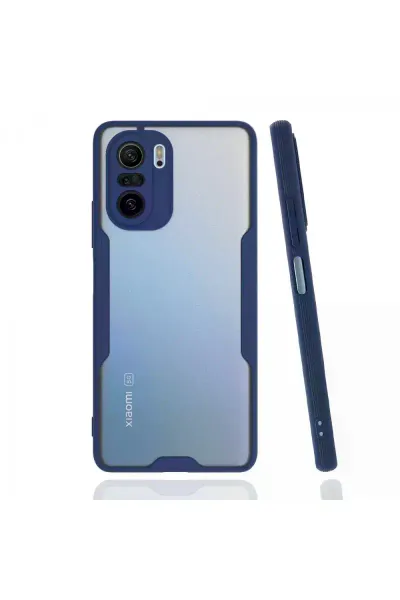 Xiao Poco F3 Kılıf Platin Silikon - Lacivert