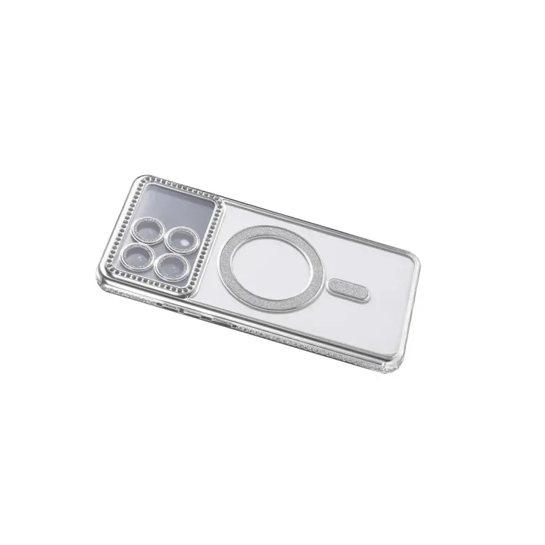 Xiao Poco X6 Pro Joke Simli Magneticsafe Kılıf - Gümüş