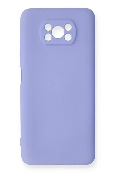 Xiao Pocophone X3 Kılıf Nano içi Kadife Silikon - Lila
