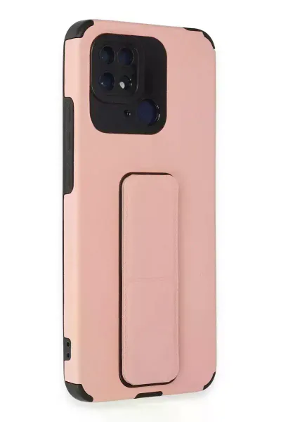 Xiao Red 10C Kılıf Mega Standlı Silikon - Pudra