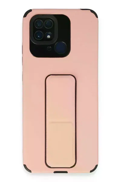 Xiao Red 10C Kılıf Mega Standlı Silikon - Pudra