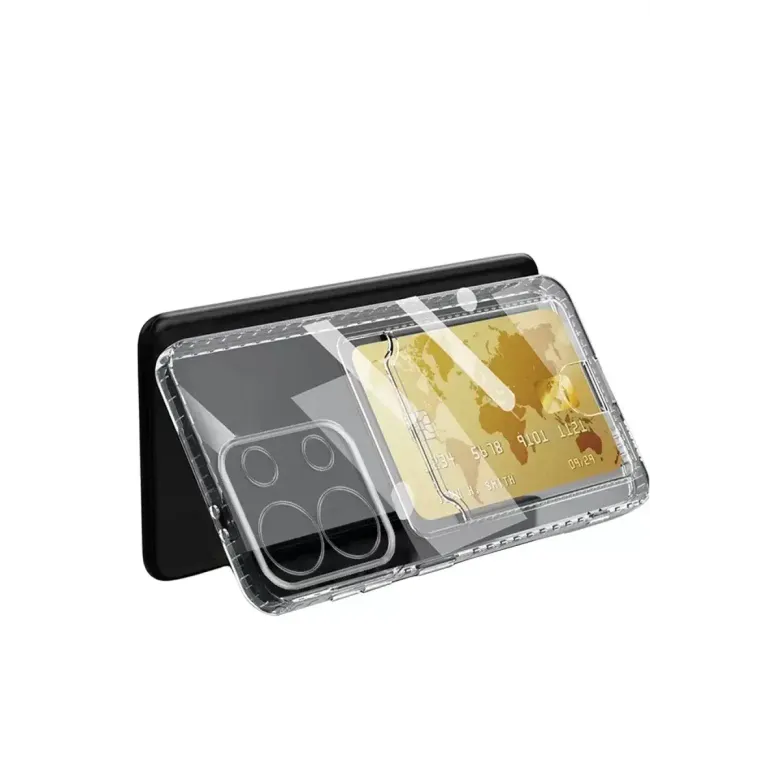 Xiao Red Note 13 4G Kılıf Kart Şeffaf Silikon - Şeffaf