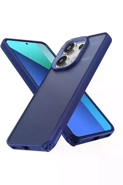 Xiao Red Note 13 Pro 4G Kılıf Elegant Kapak - Lacivert