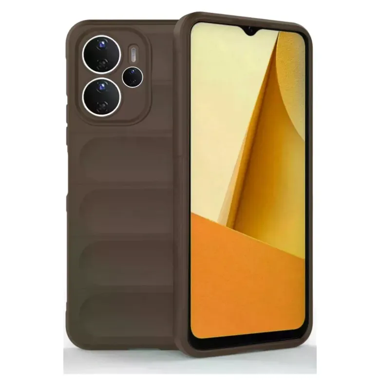 Xiao Red Note 14 4g Kılıf Optimum Silikon - Kahverengi