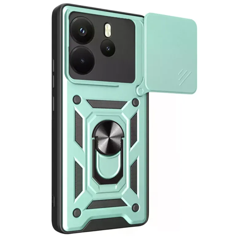 Xiao Red Note 14 4g Pars Lens Yüzüklü Silikon - Yeşil