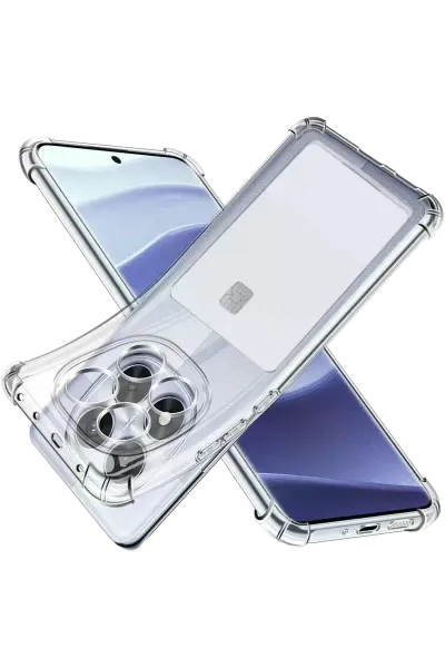 Xiao Red Note 14 Pro 4G Kılıf Kart Şeffaf Silikon - Şeffaf