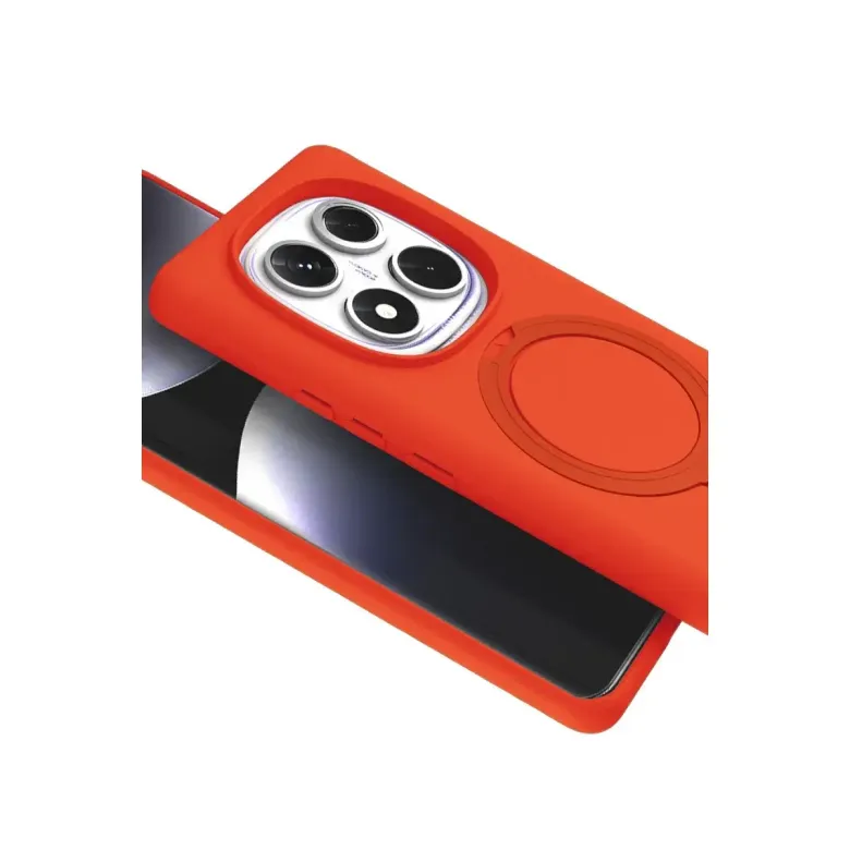 Xiao Red Note 14 Pro 4g Regal Magsafe Standlı Kapak - Turuncu