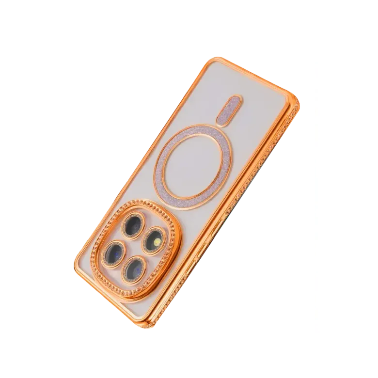 Xiao Red Note 15 Pro 4g Joke Simli Magneticsafe Kılıf - Turuncu
