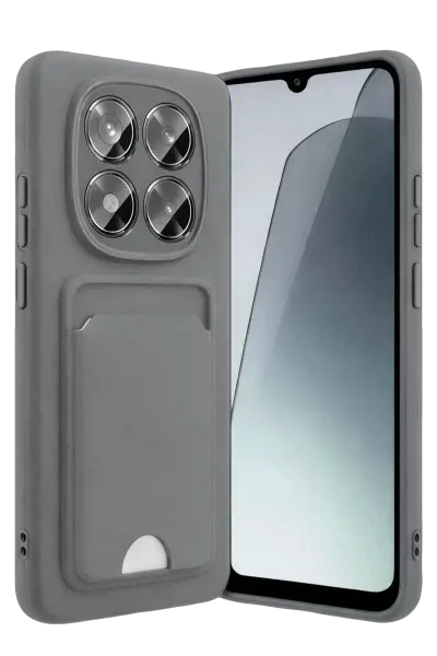 Xiao Red Note 15 Pro 5G Kelvin Kartvizitli Silikon - Gri
