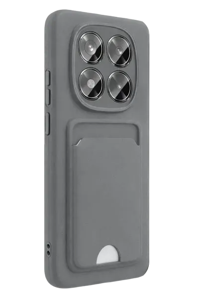 Xiao Red Note 15 Pro 5G Kelvin Kartvizitli Silikon - Gri