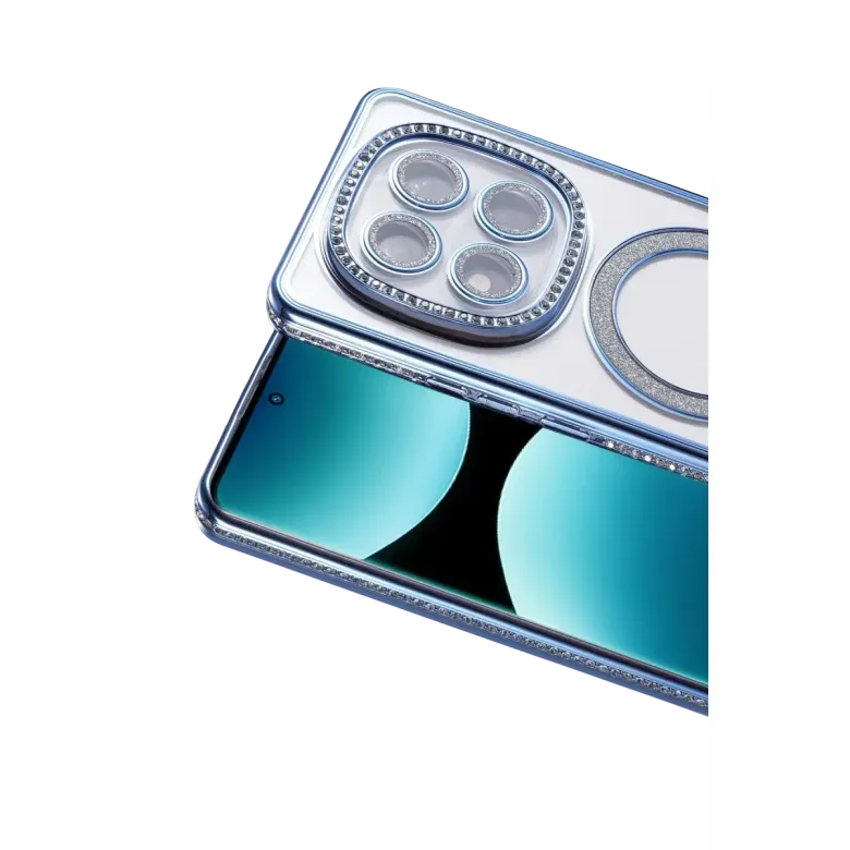 Xiao Red Note 15 Pro Plus 5g Joke Simli Magneticsafe Kılıf - Mavi
