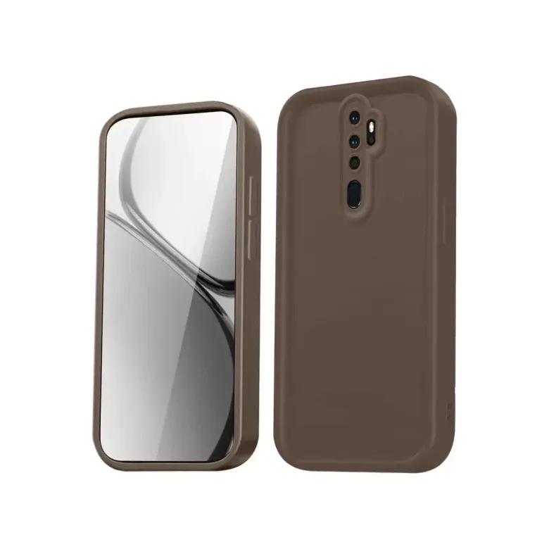 Xiao Red Note 8 Pro Kılıf Viera Silikon - Kahverengi