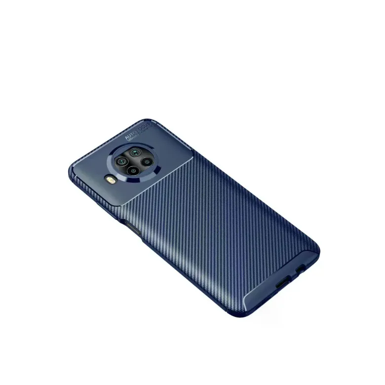 Xiaomi Mi 10t Lite Kılıf Auto Focus Karbon Kapak - Lacivert