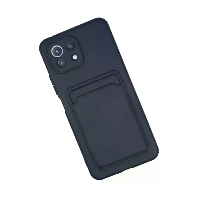 Xiaomi Mi 11 Kılıf Kelvin Kartvizitli Silikon - Lacivert