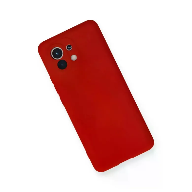 Xiaomi Mi 11 Kılıf Nano içi Kadife Silikon - Kırmızı