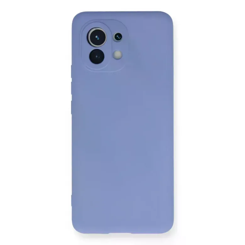 Xiaomi Mi 11 Kılıf Nano içi Kadife Silikon - Lila