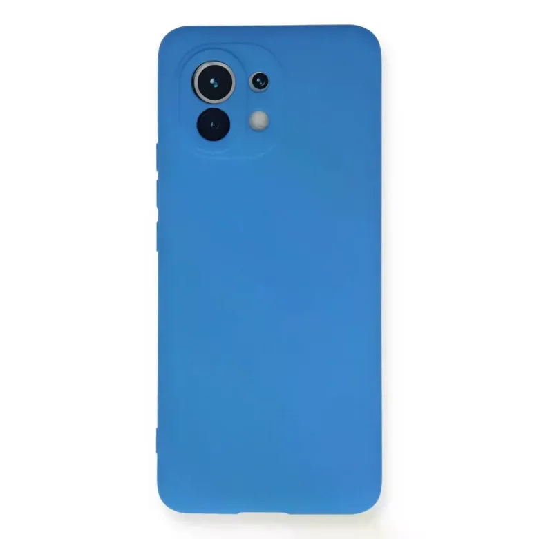 Xiaomi Mi 11 Kılıf Nano içi Kadife Silikon - Mavi