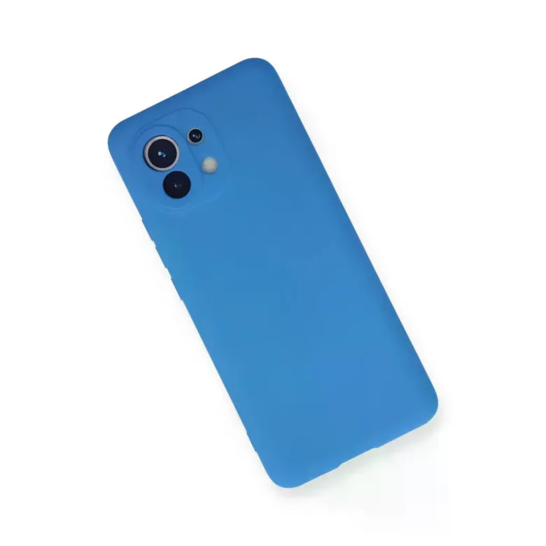 Xiaomi Mi 11 Kılıf Nano içi Kadife Silikon - Mavi