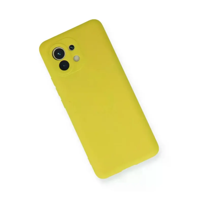 Xiaomi Mi 11 Kılıf Nano içi Kadife Silikon - Sarı
