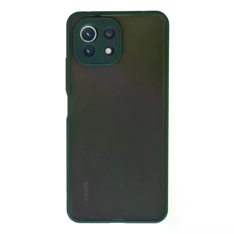Xiaomi Mİ 11 Lite Kılıf Montreal Silikon Kapak - Yeşil