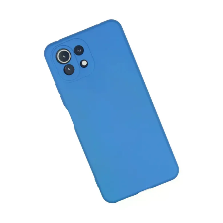 Xiaomi Mİ 11 Lite Kılıf Nano içi Kadife Silikon - Mavi