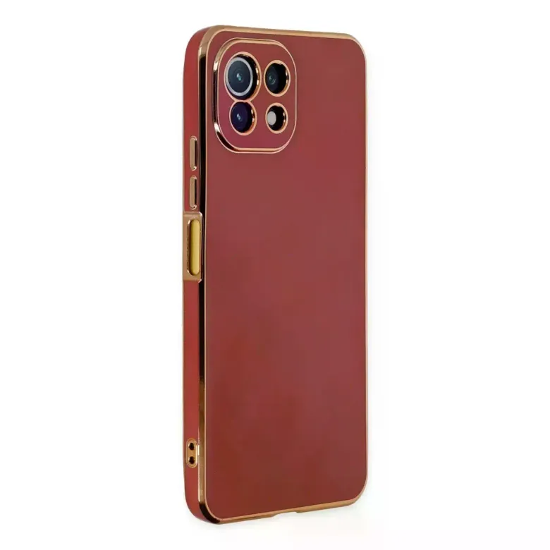 Xiaomi Mİ 11 Lite Kılıf Volet Silikon - Kırmızı