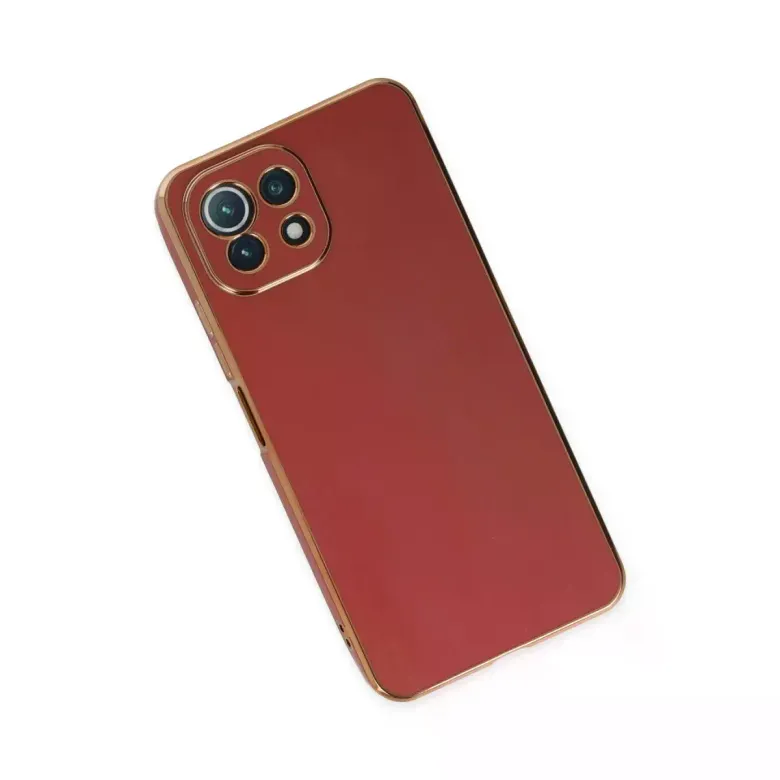 Xiaomi Mİ 11 Lite Kılıf Volet Silikon - Kırmızı