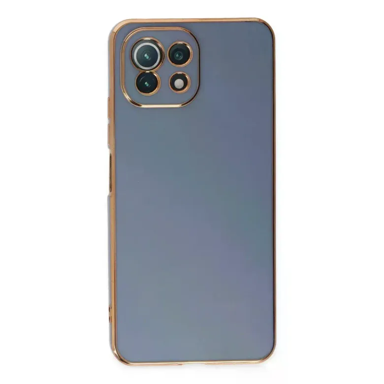 Xiaomi Mİ 11 Lite Kılıf Volet Silikon - Mavi