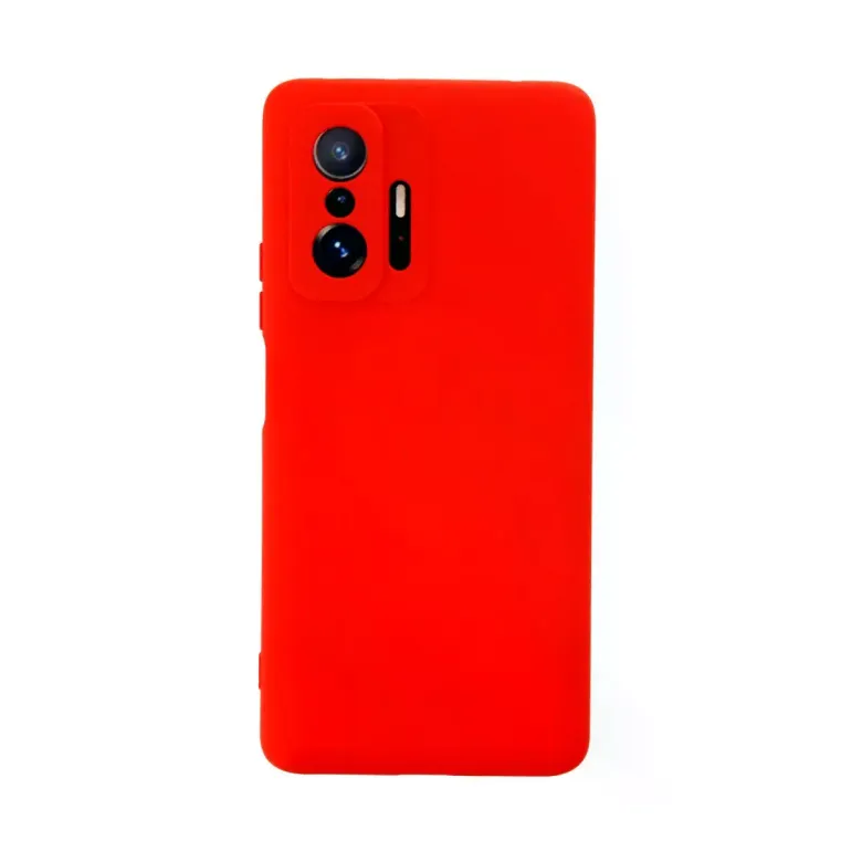 Xiaomi Mi 11t Pro Kılıf Nano İçi Kadife Silikon - Kırmızı