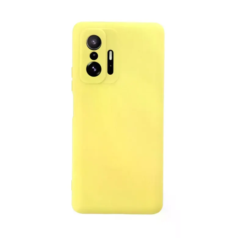 Xiaomi Mi 11t Pro Kılıf Nano İçi Kadife Silikon - Sarı