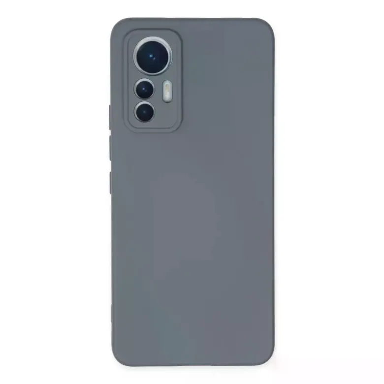 Xiaomi Mi 12 Lite Kılıf Nano içi Kadife Silikon - Gri